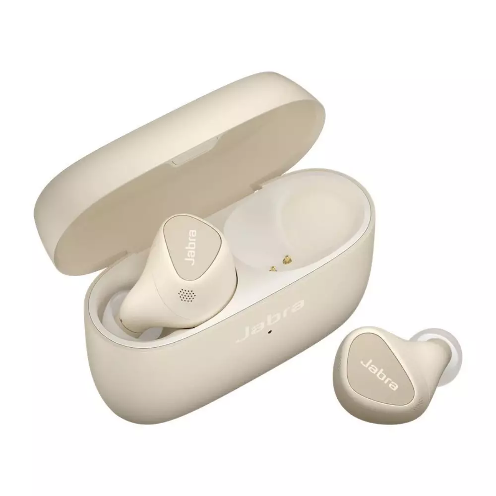 Блутут слушалки Jabra Elite 5 Gold Beige