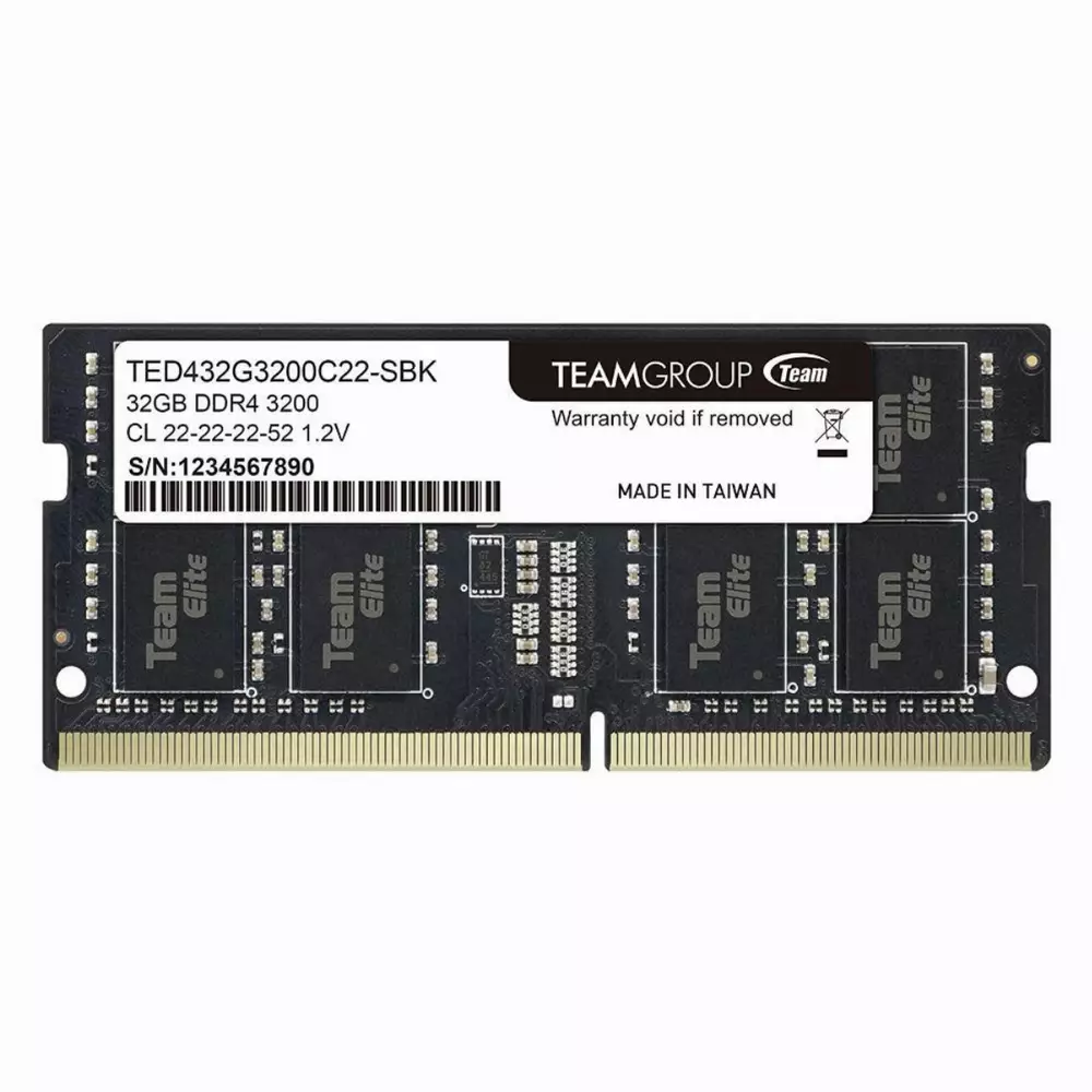 Memoria Team Group Elite DDR4 SO-DIMM 32GB 3200MHz CL22 - TED432G3200C22-S01
