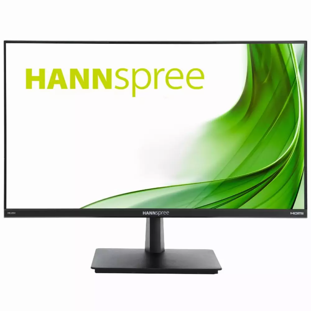 Монитор HANNSPREE HC 251 PFB, Full HD, Wide, 24.5 inch, D-Sub, HDMI, DP, Черен