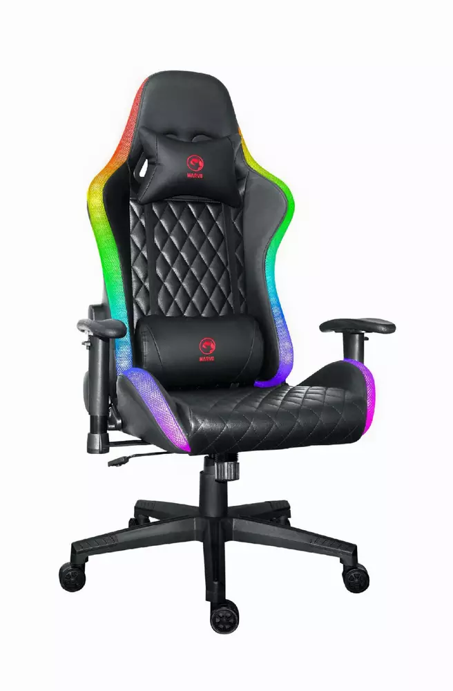 Marvo геймърски стол Gaming Chair CH-35 Black RGB