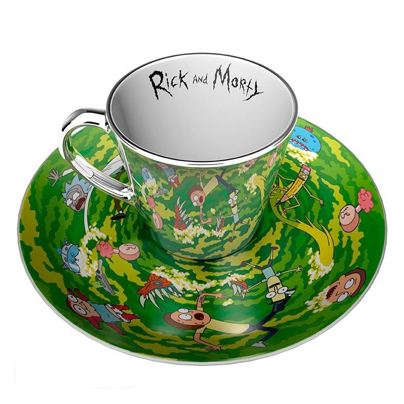Σύνολο ABYSTYLE RICK AND MORTY Mirror mug & plate set Portal, Κούπα, Σαπούνι