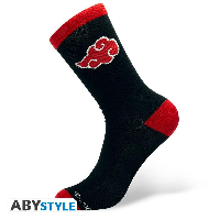 Чорапи ABYSTYLE NARUTO SHIPPUDEN Socks Akatsuki, Черен/Червен