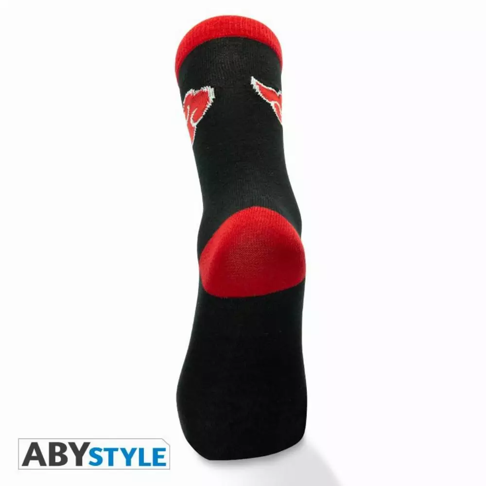 Чорапи ABYSTYLE NARUTO SHIPPUDEN Socks Akatsuki, Черен/Червен