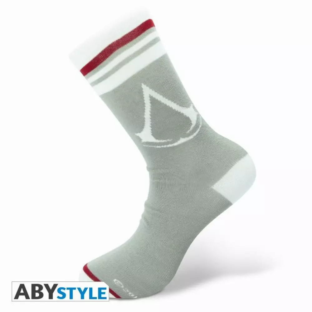 Чорапи ABYSTYLE ASSASSIN'S CREED Crest, Син/Червен/Бял