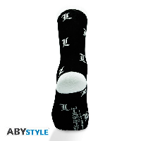 Чорапи ABYSTYLE DEATH NOTE L, Черен/Бял