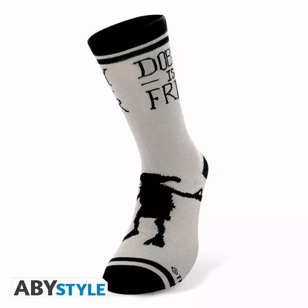 Чорапи ABYSTYLE HARRY POTTER Black & Grey Dobby, Черен/Сив