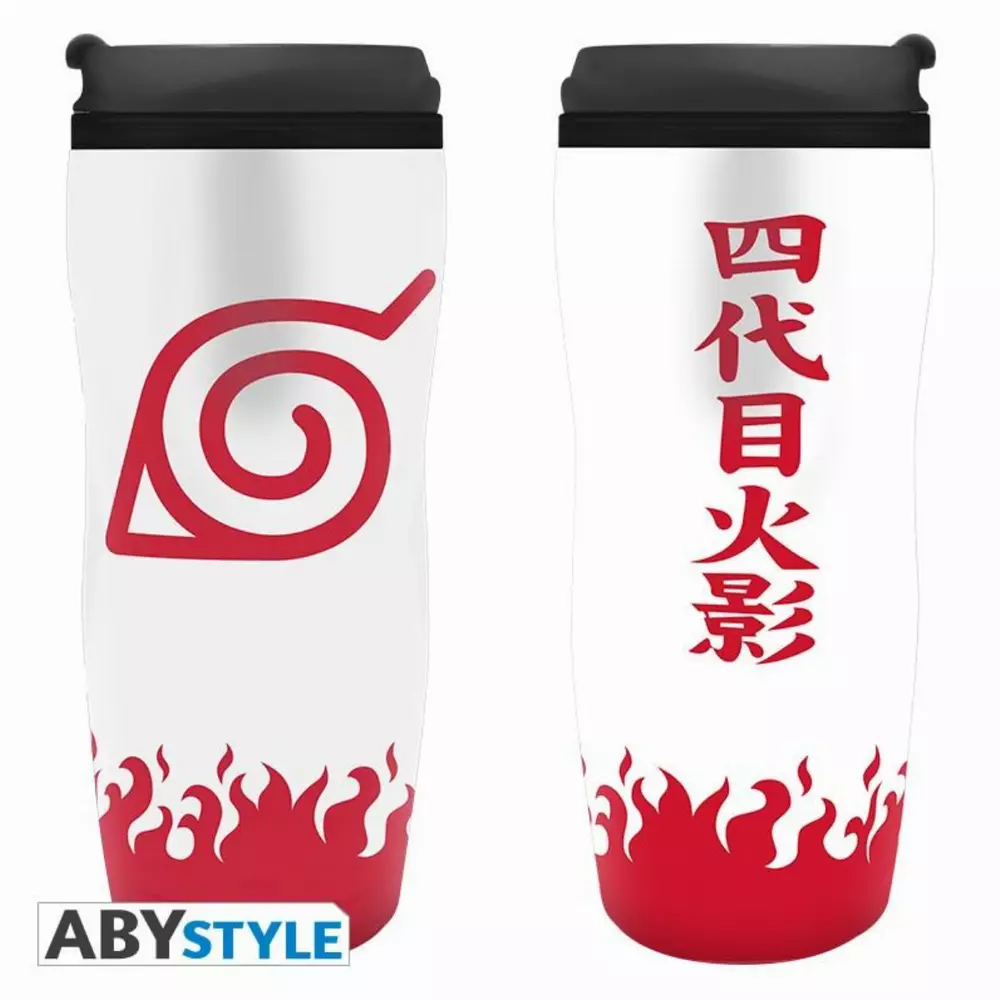 Термо чаша ABYSTYLE NARUTO SHIPPUDEN Yondaime Hokage, Бял