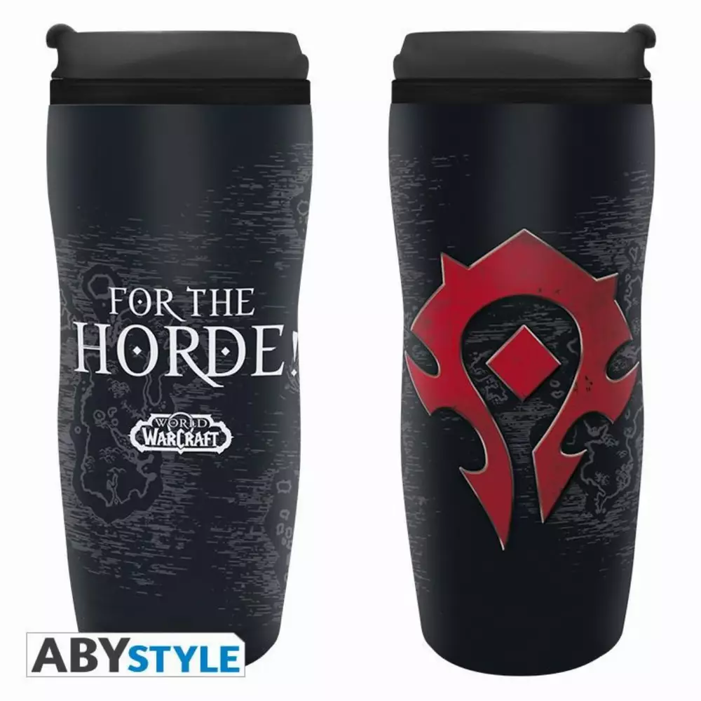 Термо чаша ABYSTYLE WORLD OF WARCRAFT Horde, Черен
