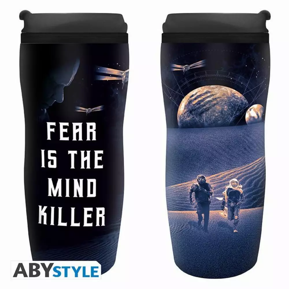 Термо чаша ABYSTYLE DUNE Fear is the mind-killer, Черен