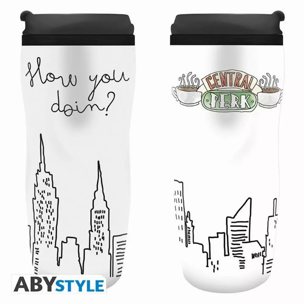 Термо чаша ABYSTYLE FRIENDS Central Perk, Бял