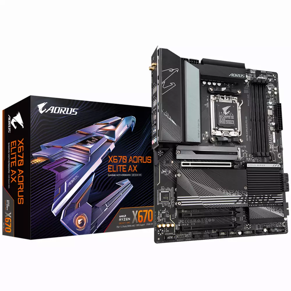 Дънна платка Gigabyte X670 AORUS Elite AX AM5