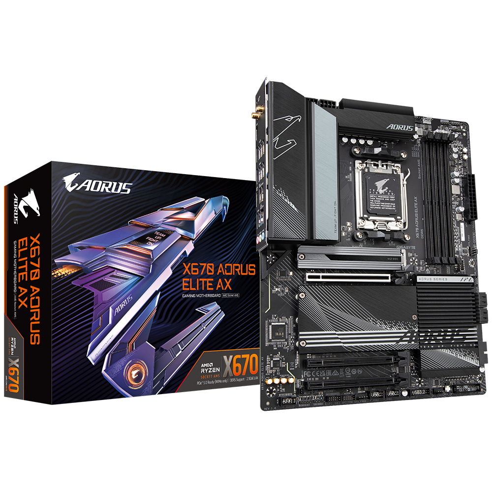 Дънна платка Gigabyte X670 AORUS Elite AX AM5