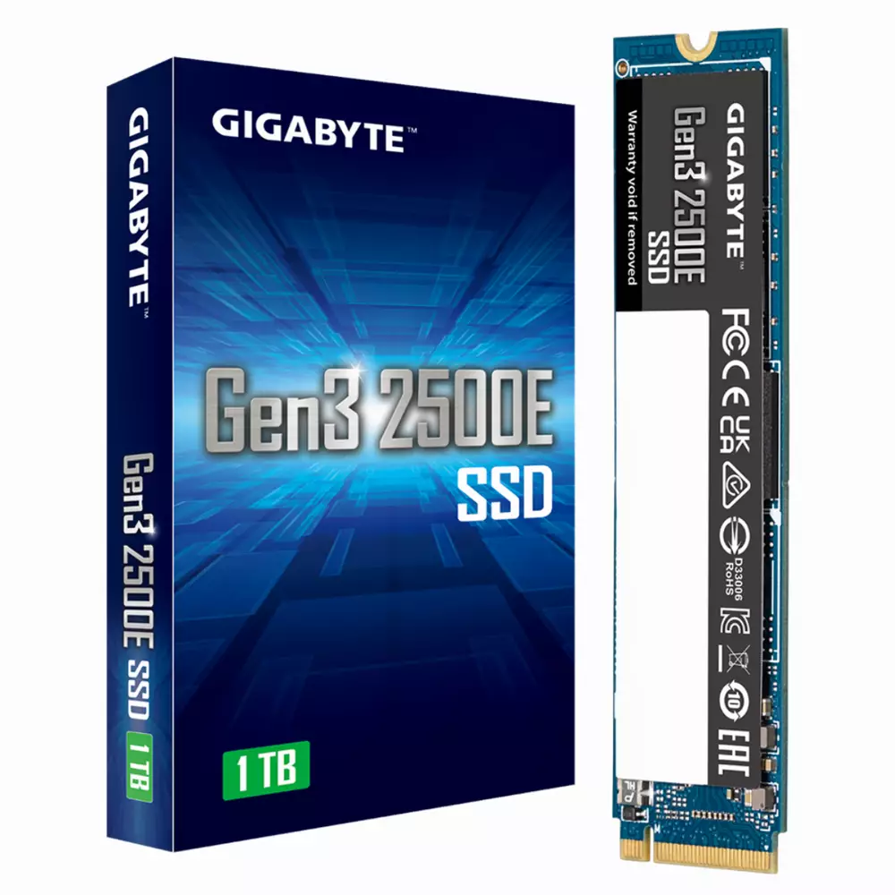 Диск SSD Gigabyte Gen3 2500E 1TB M.2 2280 NVMe PCIe 3.0x4