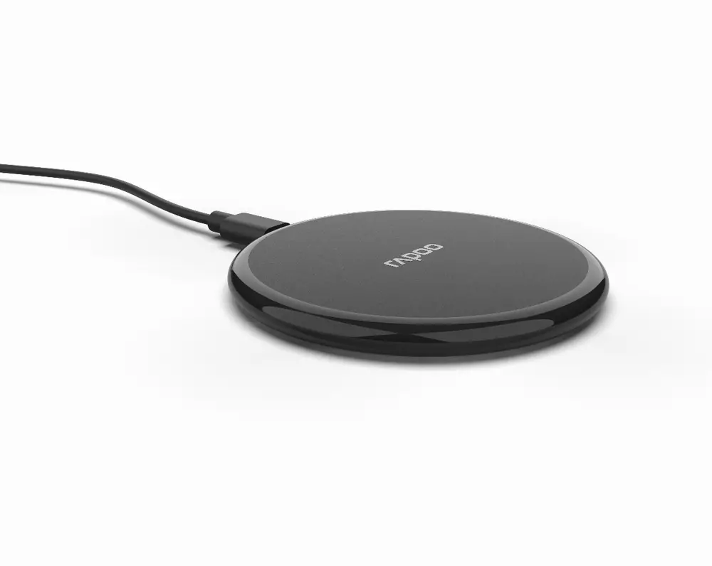 Chargeur sans fil RAPOO XC105, Qi, 5W/7.5W/10W, Noir
