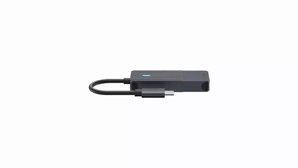 4-портов хъб USB-C RAPOO UCH-4002, 4 x USB-C, Черен