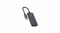 4-портов хъб USB-C RAPOO UCH-4002, 4 x USB-C, Черен