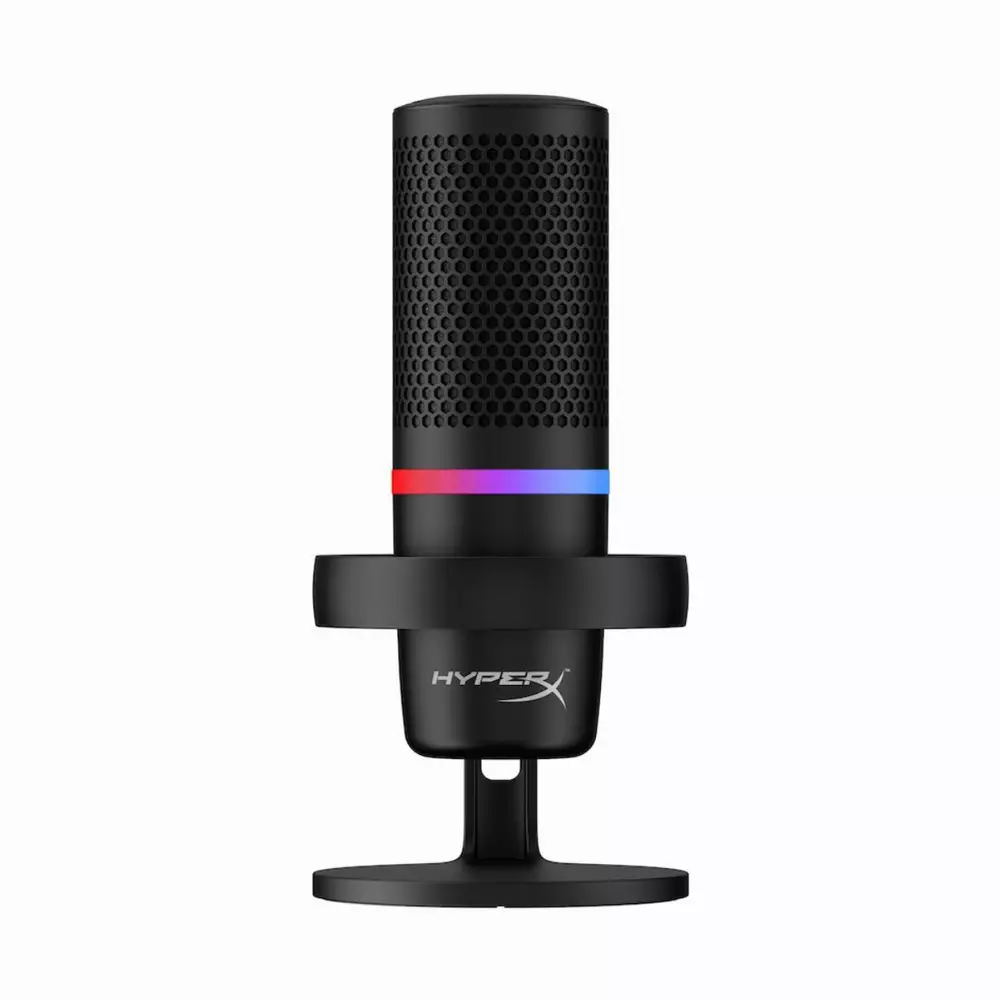 Настолен микрофон HyperX DuoCast, USB, Черен