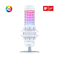 Настолен микрофон HyperX QuadCast S White, USB, 3.5 mm