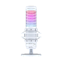 Настолен микрофон HyperX QuadCast S White, USB, 3.5 mm