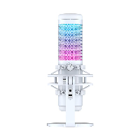 Настолен микрофон HyperX QuadCast S White, USB, 3.5 mm