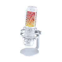 Настолен микрофон HyperX QuadCast S White, USB, 3.5 mm