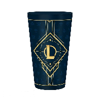 Чаша ABYSTYLE LEAGUE OF LEGENDS Large Glass Hextech logo, Син