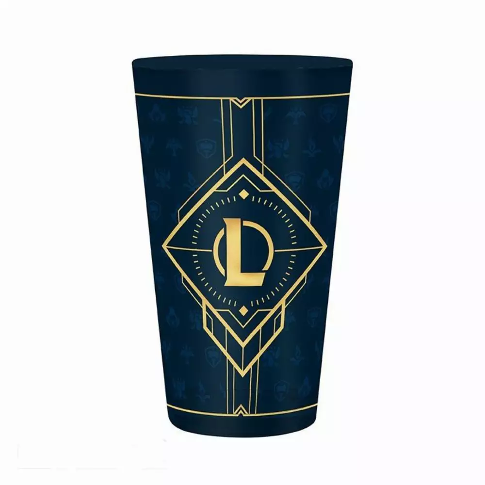Чаша ABYSTYLE LEAGUE OF LEGENDS Large Glass Hextech logo, Син