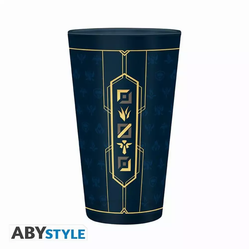 Чаша ABYSTYLE LEAGUE OF LEGENDS Large Glass Hextech logo, Син