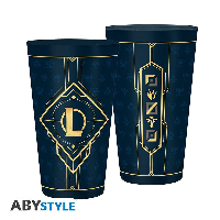 Чаша ABYSTYLE LEAGUE OF LEGENDS Large Glass Hextech logo, Син