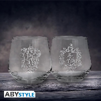 Комплект чаши ABYSTYLE HARRY POTTER Gryffindor & Slytherin, 2 бр., Прозрачен