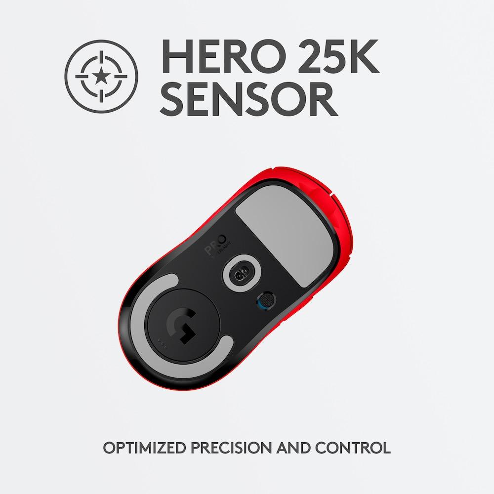 Геймърска мишка Logitech G Pro X Superlight Wireless Red