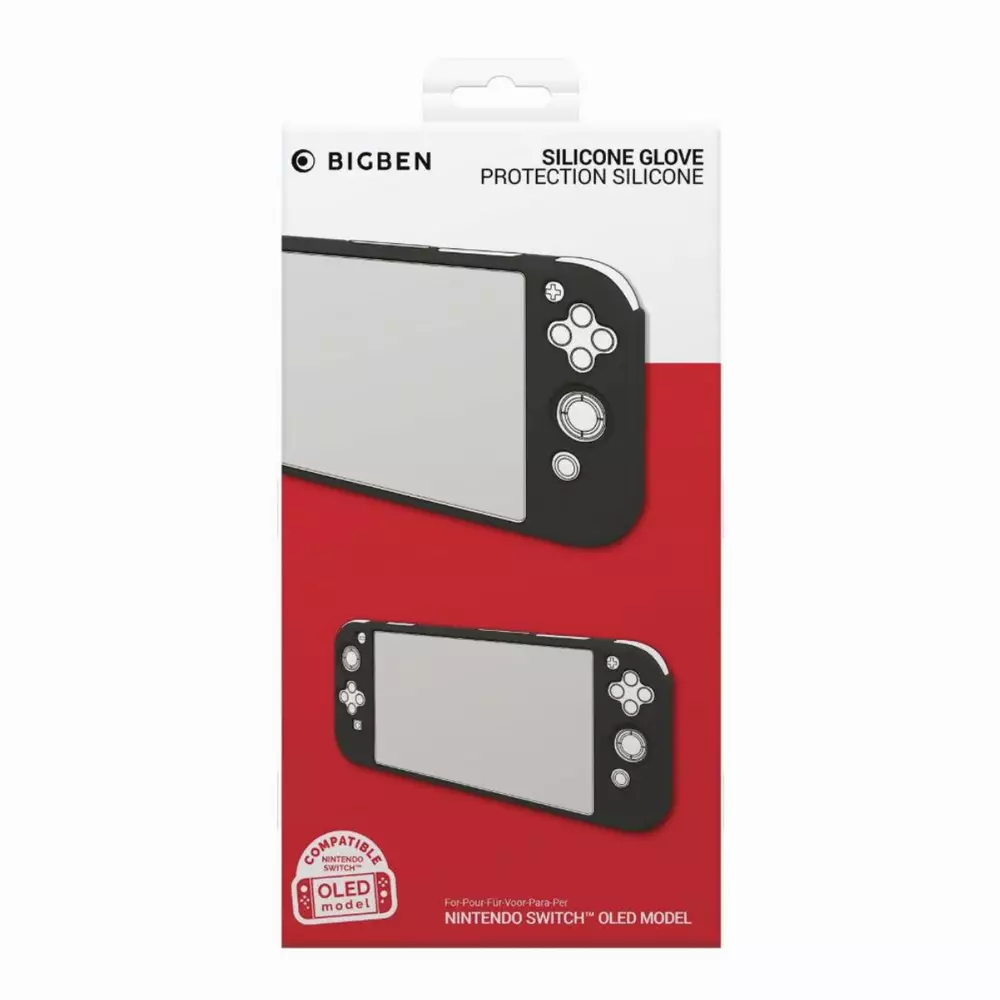 Силиконов защитен калъф Big Ben Silicon Glove, черен (Nintendo Switch OLED)