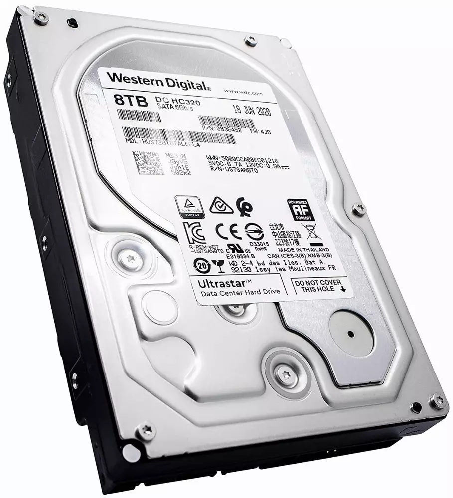 Твърд диск WD Ultrastar HC320 ES 8TB 7200rpm 256MB SATA 3 6Gb/s