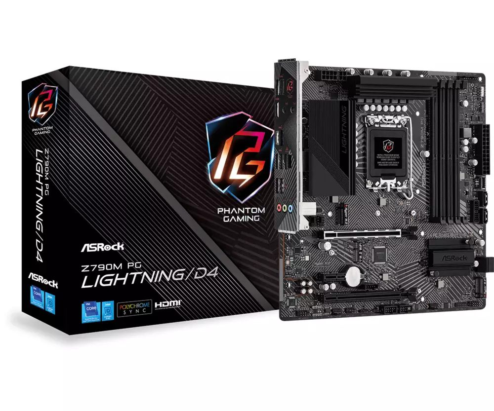 Дънна платка Asrock Z790M PG Lighting/D4 LGA1700 DDR4