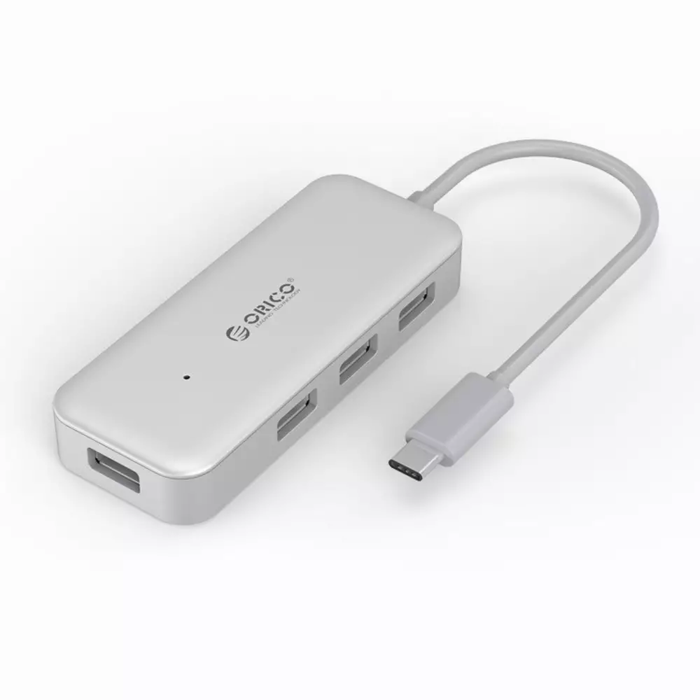 Хъб Orico TC4U-U3-SV USB 3.0 HUB 4 port USB Type-C input  