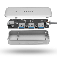 Хъб Orico TC4U-U3-SV USB 3.0 HUB 4 port USB Type-C input  