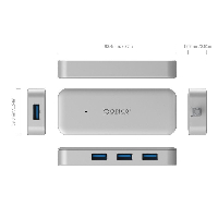 Хъб Orico TC4U-U3-SV USB 3.0 HUB 4 port USB Type-C input  
