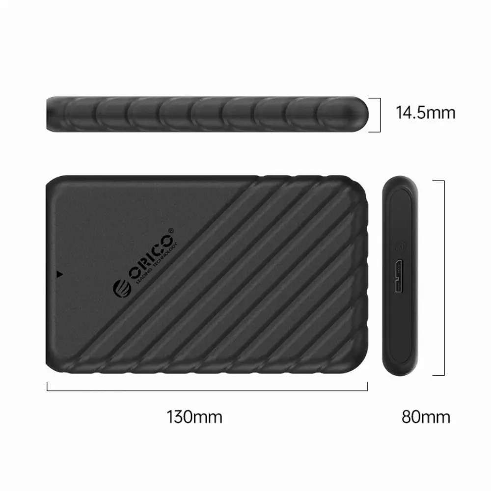 Кутия за диск Orico 25PW1-U3-BK Storage Case 2.5 inch USB 3.0