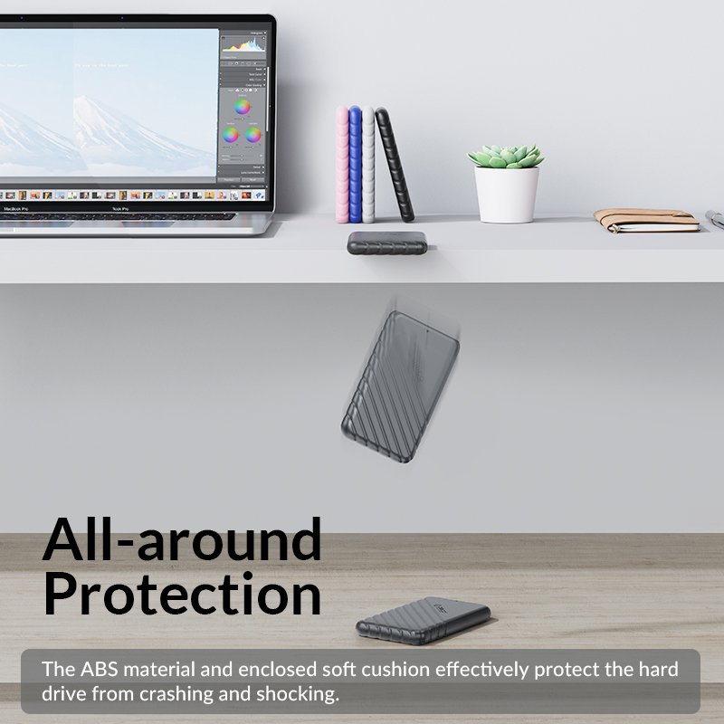 Кутия за диск Orico 25PW1-U3-BK Storage Case 2.5 inch USB 3.0 