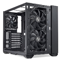 Кутия Lian Li O11 Air Mini Tower Tempered Glass Black - Разопакован