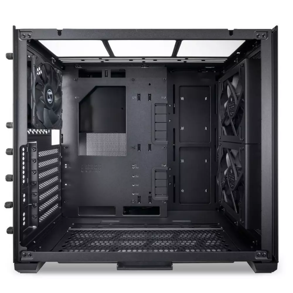 Кутия Lian Li O11 Air Mini Tower Tempered Glass Black - Разопакован