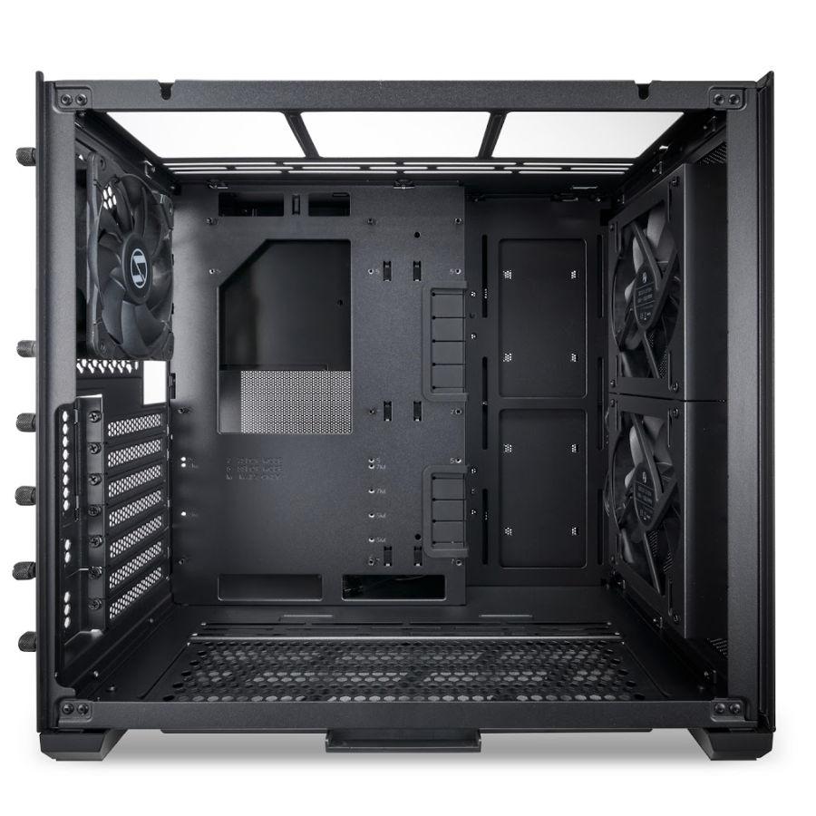 Кутия Lian Li O11 Air Mini Tower Tempered Glass Black - Разопакован