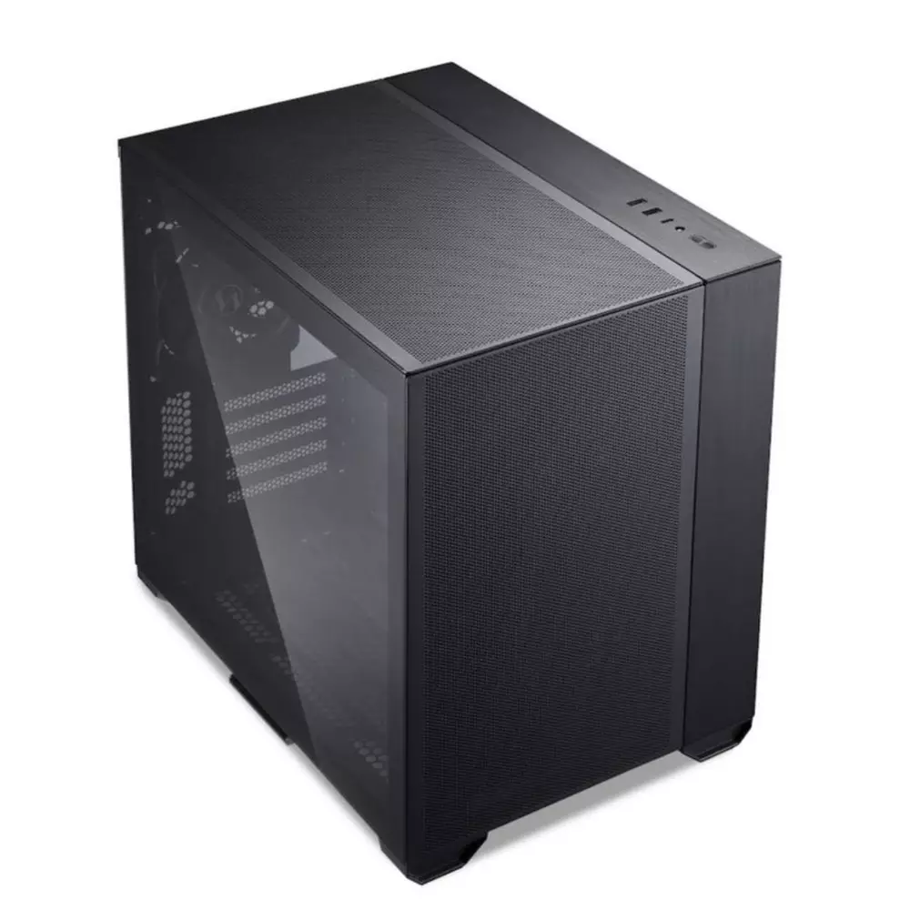 Кутия Lian Li O11 Air Mini Tower Tempered Glass Black - Разопакован