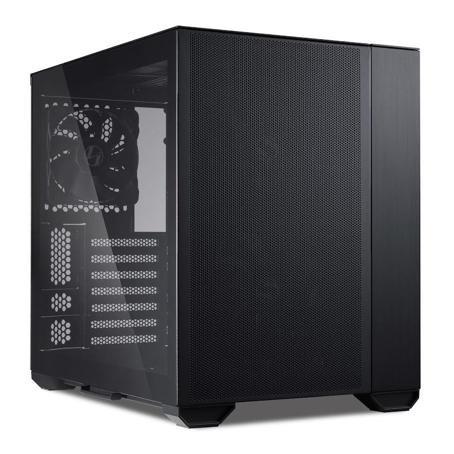 Кутия Lian Li O11 Air Mini Tower Tempered Glass Black - Разопакован