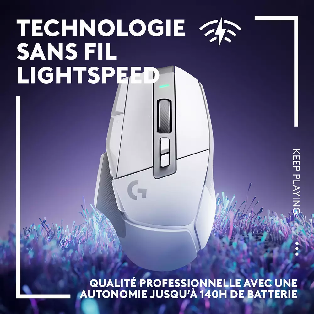 Геймърска мишка Logitech G502 X LIGHTSPEED Wireless Gaming Mouse White - 910-006189