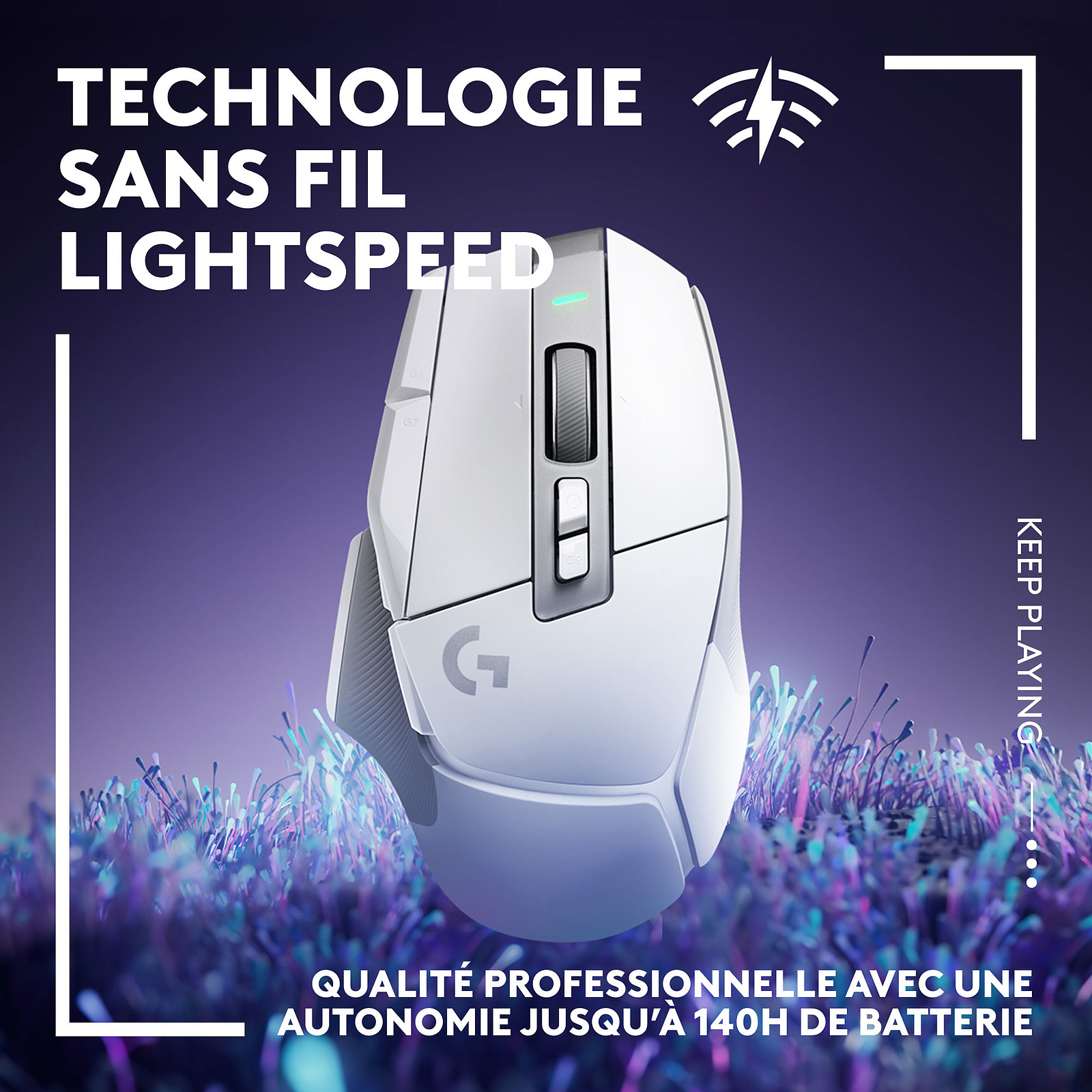 Геймърска мишка Logitech G502 X LIGHTSPEED Wireless Gaming Mouse White - 910-006189