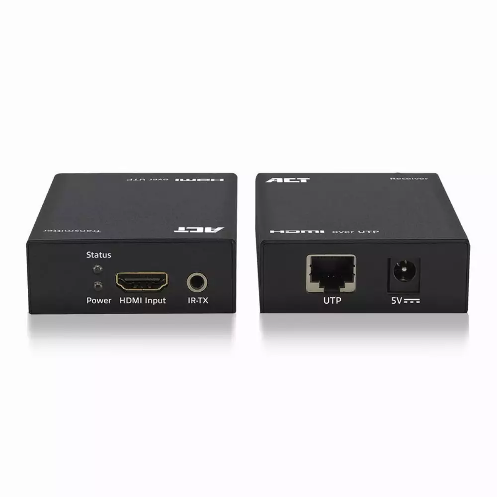 HDMI Extender (усилвател) ACT AC7810, усилва HDMI сигнал до 60 м по UTP кабел