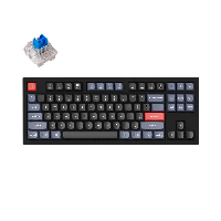Геймърска Механична клавиатура Keychron V3 TKL Knob QMK Carbon Black, Keychron K Pro Blue Switch, RGB Backlight