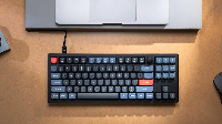 Геймърска Механична клавиатура Keychron V3 TKL Knob QMK Carbon Black, Keychron K Pro Brown Switch, RGB Backlight