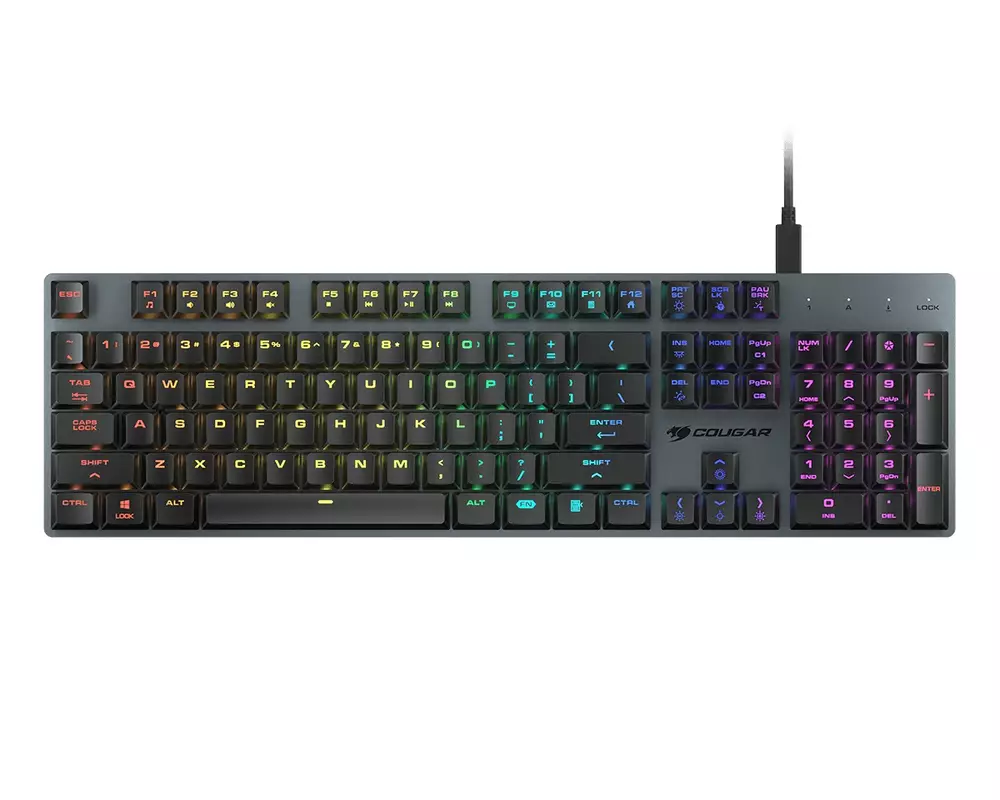 Геймърска клавиатура Cougar Luxlim Gaming Keyboard Optical-Mechanical Red Switches